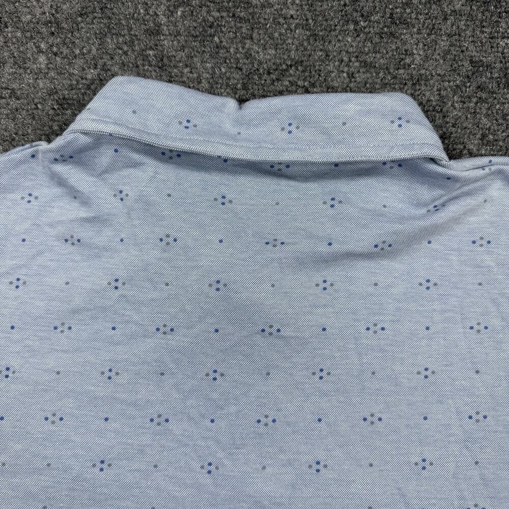 TravisMathew Men’s XL Light Blue Micro Print Golf Polo Golf Legend Embroidered - Picture 9 of 9